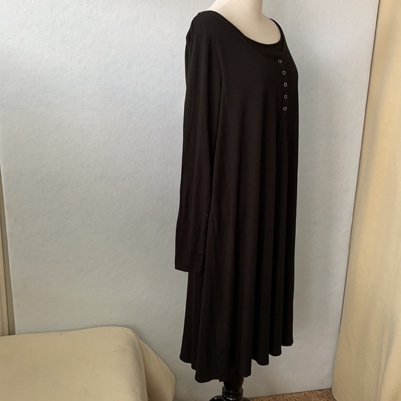 IsabelMaternity LongSleeve T-Shirt Snap FrontDress - Picture 5 of 12